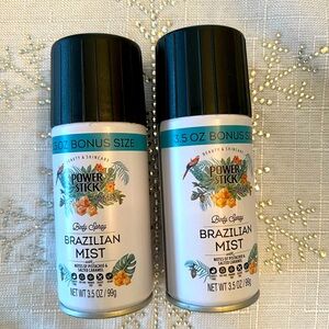 Power Stick Brazilian Mist Body Spray Pistachio & Salted Caramel set of 2